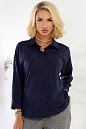 Блузка синего цвета.    Одежда LadyLike фото