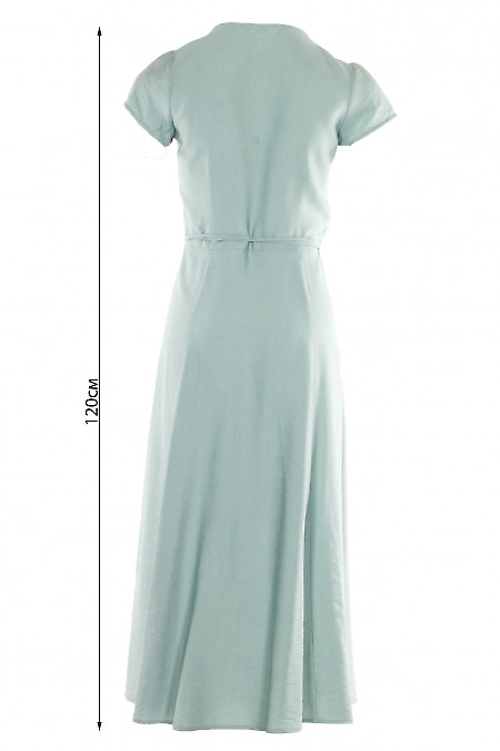  Платье оливкового цвета.Деловая женская одежда фото