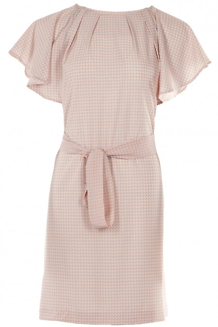 Платье розовое с крылышками Деловая женская одежда фото