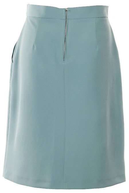 Спідниця блакитна Діловий жіночий одяг фото