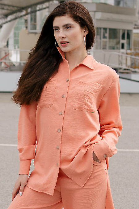 Блуза-жакет довгі рукава з манжетою. Діловий жіночий одяг фото
