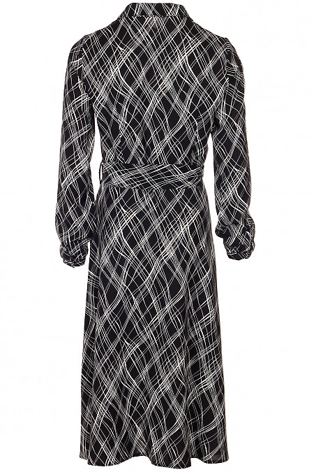Сукня-халат міді Діловий жіночий одяг фото