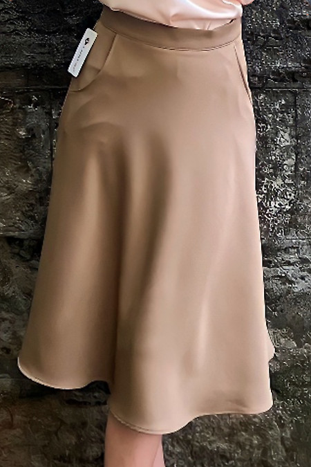  Юбка коричневого цвета.   Деловая женская одежда фото