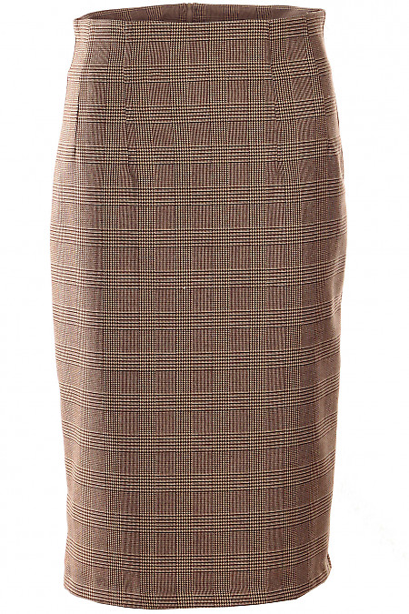 Спідниця тепла в лапку Діловий жіночий одяг фото