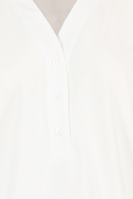 Блузка с коротким рукавом белая Деловая женская одежда фото
