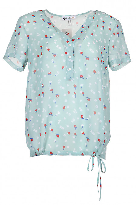 Блузка з куліскою. Діловий жіночий одяг фото