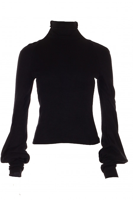 Гольф з ангори чорний Діловий жіночий одяг фото