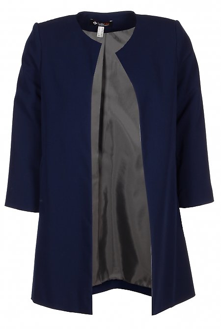 Кардиган темно-синій Діловий жіночий одяг LadyLike. Зроблено в Україні