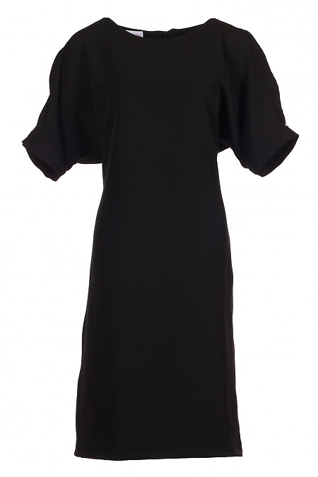 Сукня короткі рукава з манжетою. Діловий жіночий одяг фото