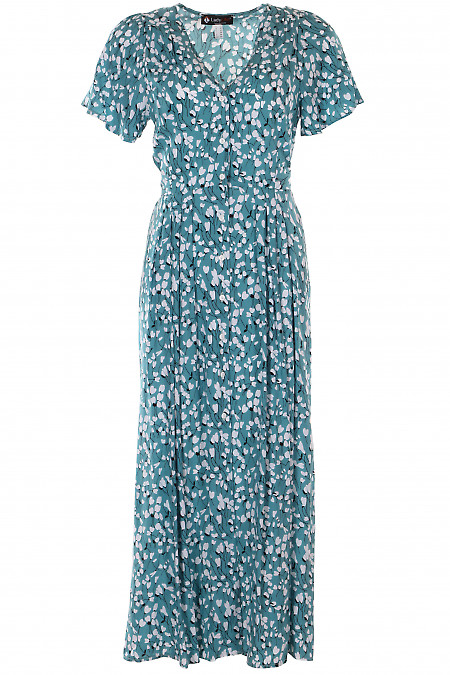 Платье на пуговицах из штапеля Деловая женская одежда фото