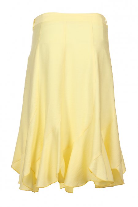 Юбка желтого цвета. Деловая женская одежда LadyLike. Сделано в Украине. фото