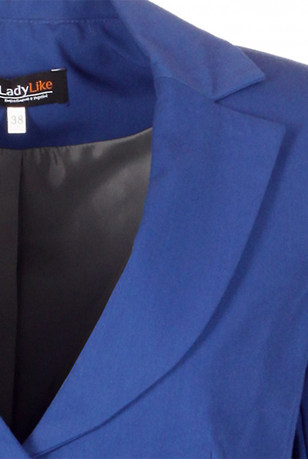 Жакет синій Діловий жіночий одяг фото