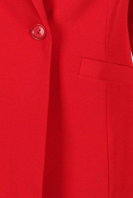 Жакет червоний Діловий жіночий одяг фото