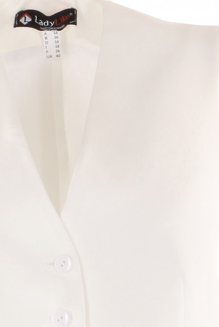 Жилетка біла Діловий жіночий одяг фото