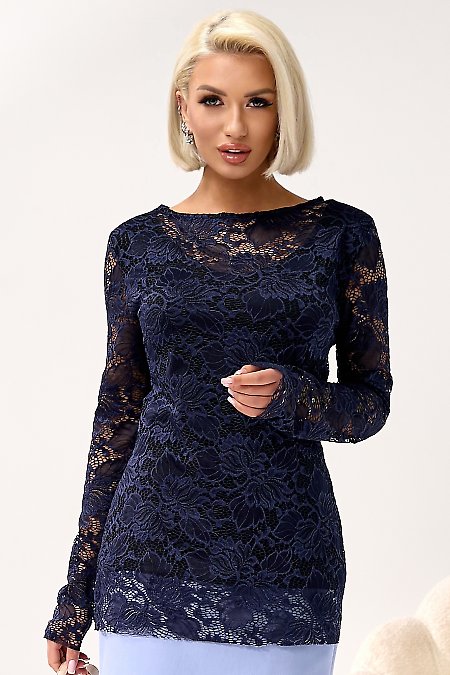 Блузка с  гипюром. Женская Одежда LadyLike купить