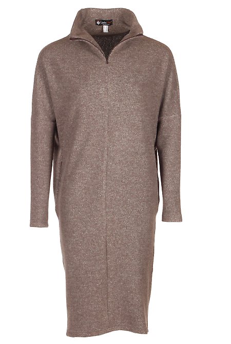 Сукня з теплої ангори коричнева Одяг LadyLike фото