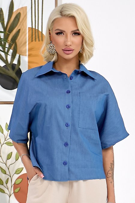 Блузка попереду гудзика. Жіночий Одяг LadyLike купити