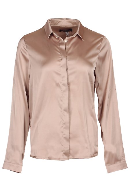 Блузка шелковая золотистая Женская Одежда LadyLike фото