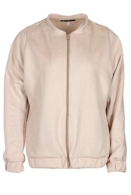 Бомбер бежевый под замшу Женская Одежда LadyLike фото