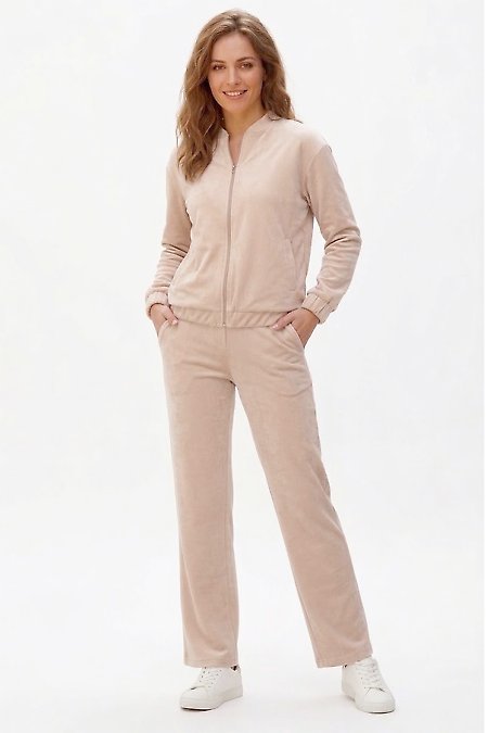 Костюм молочный замшевый Женская Одежда Ladylike фото
