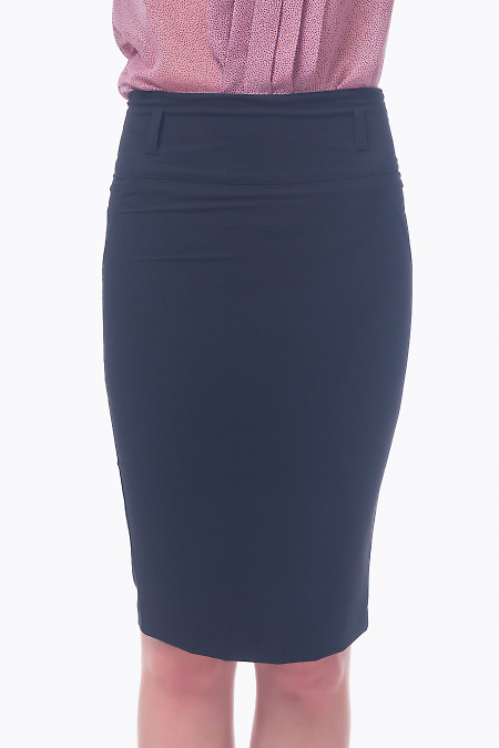 Фото Юбка-карандаш черная узкая Женская одежда