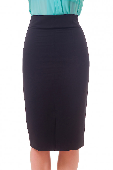 Юбка с высокой талией черная удлиненная Женская одежда