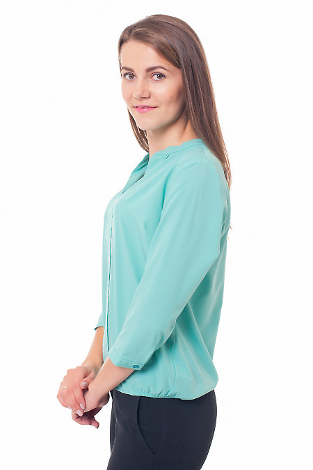 Купить блузку мятного цвета Деловая женская одежда фото