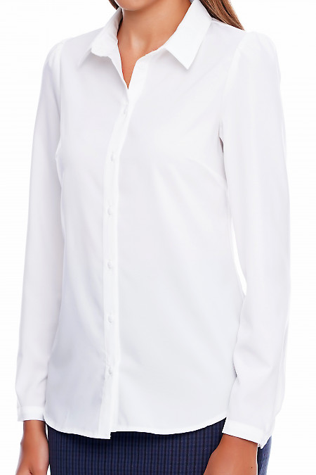 Белая рубашка Деловая женская одежда фото