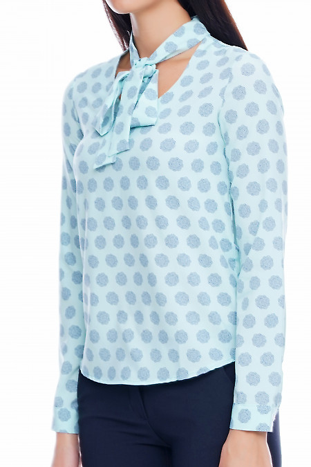 Блузка на завязках Деловая женская одежда фото