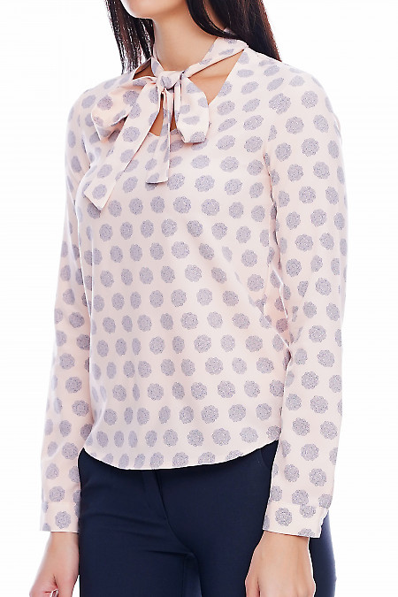 Блузка на завязках Деловая женская одежда фото