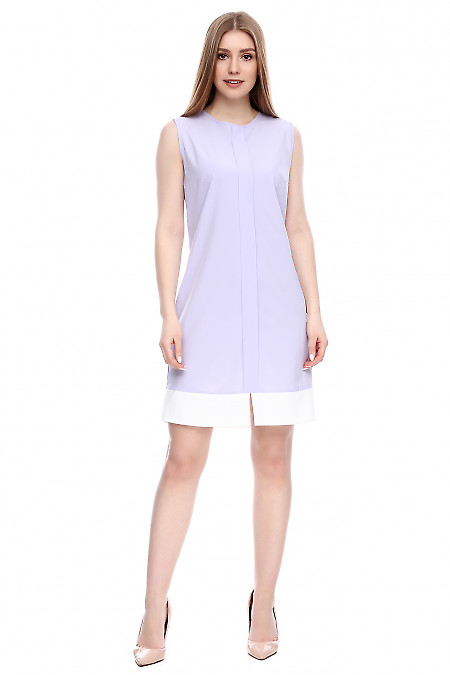 Платье легкое фиолетовое Деловая женская одежда фото