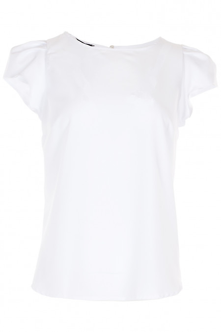 Блузка с коротким рукавом из софта Деловая женская одежда фото
