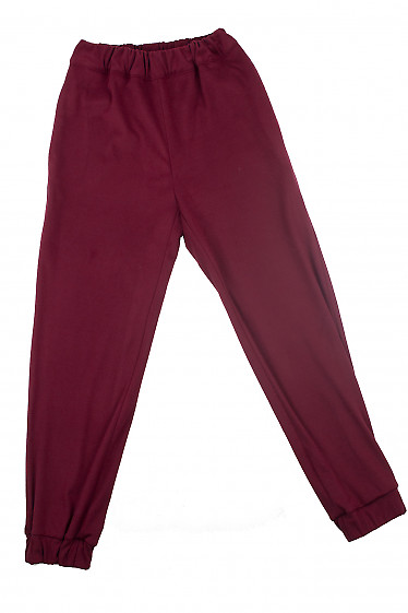 Брюки теплые на резинке. Женская одежда