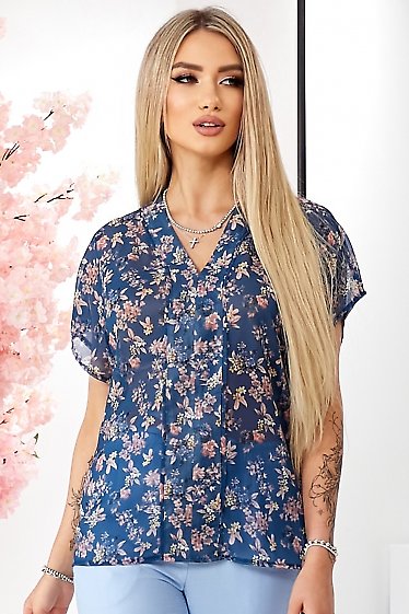 Блузка спущені рукави. Діловий жіночий одяг фото