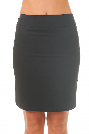 Спідниця офісна чорна. Діловий жіночий одяг фото