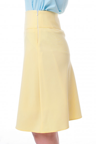Желтая юбка женская