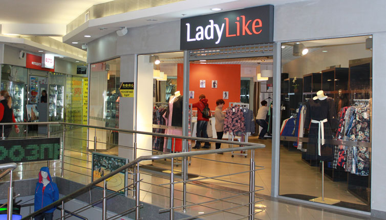 Магазин LadyLike в ТЦ inSilver (инСильвер) на 1-ом этаже